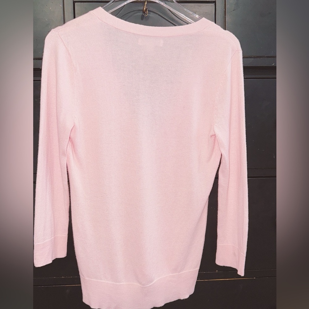 New York & Company Light Pink Cardigan with diamond buttons - Picture 6 of 7